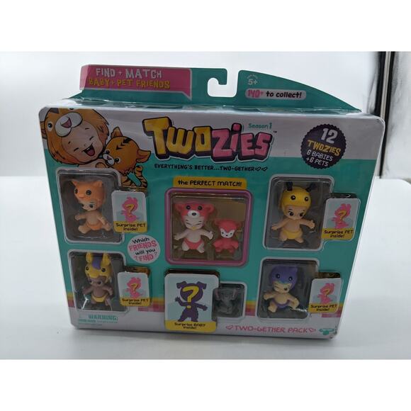 Twozies S1 Party Pack 6 Babies and 6 Pets - Picture 1 of 2